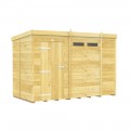 10ft x 5ft Pent Security Shed