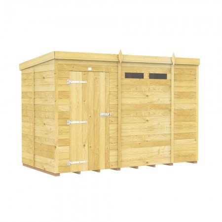 10ft x 5ft Pent Security Shed