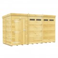 12ft x 5ft Pent Security Shed