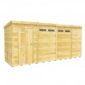 15ft x 5ft Pent Security Shed