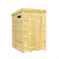 4ft x 5ft Pent Security Shed