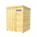 5ft x 5ft Pent Security Shed