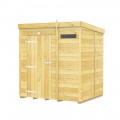 6ft x 5ft Pent Security Shed