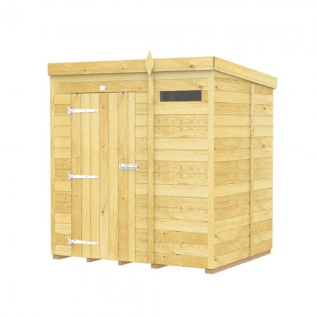 6ft x 5ft Pent Security Shed