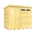 7ft x 5ft Pent Security Shed