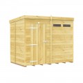 8ft x 5ft Pent Security Shed