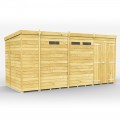 13ft x 6ft Pent Security Shed