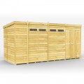 14ft x 6ft Pent Security Shed