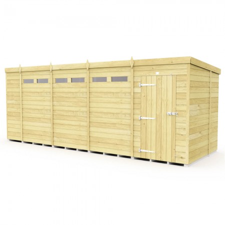 18ft x 6ft Pent Security Shed