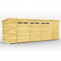 18ft x 6ft Pent Security Shed