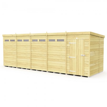20ft x 6ft Pent Security Shed