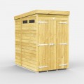 4ft x 6ft Pent Security Shed