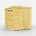 6ft x 6ft Pent Security Shed