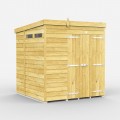 7ft x 6ft Pent Security Shed