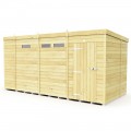 13ft x 7ft Pent Security Shed
