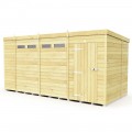 15ft x 7ft Pent Security Shed