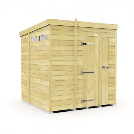 5ft x 7ft Pent Security Shed