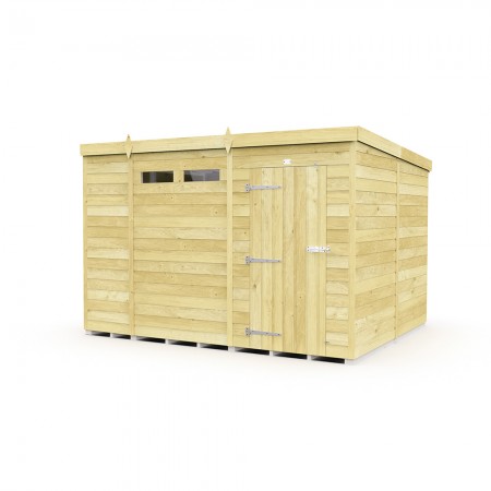 10ft x 8ft Pent Security Shed