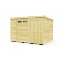 10ft x 8ft Pent Security Shed