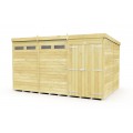 12ft x 8ft Pent Security Shed