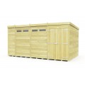 15ft x 8ft Pent Security Shed
