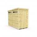 4ft x 8ft Pent Security Shed