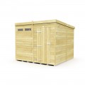 8ft x 8ft Pent Security Shed