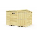 9ft x 8ft Pent Security Shed