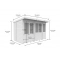 10ft x 6ft Pent Summer House