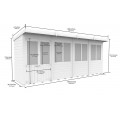 16ft x 4ft Pent Summer House