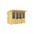 8ft x 6ft Pent Summer House