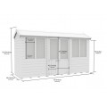 4ft x 12ft Apex Summer House