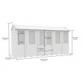 4ft x 14ft Apex Summer House