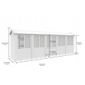 4ft x 20ft Apex Summer House