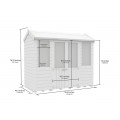 4ft x 8ft Apex Summer House