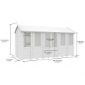 5ft x 14ft Apex Summer House