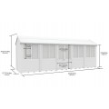 5ft x 20ft Apex Summer House