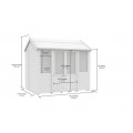 5ft x 8ft Apex Summer House