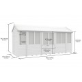 6ft x 16ft Apex Summer House