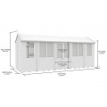 6ft x 18ft Apex Summer House