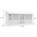 7ft x 16ft Apex Summer House