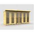 14ft x 4ft Pent Summer House (Full Height Window)