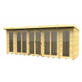 18ft x 5ft Pent Summer House (Full Height Window)