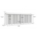 4ft x 18ft Apex Summer House (Full Height Window)