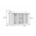 5ft x 10ft Apex Summer House (Full Height Window)