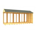 5ft x 16ft Apex Summer House (Full Height Window)