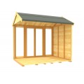 5ft x 8ft Apex Summer House (Full Height Window)