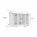 6ft x 10ft Apex Summer House (Full Height Window)