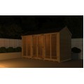 4ft x 18ft Apex Summer House (Full Height Window)