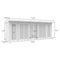 18ft x 5ft Pent Summer House (Full Height Window)